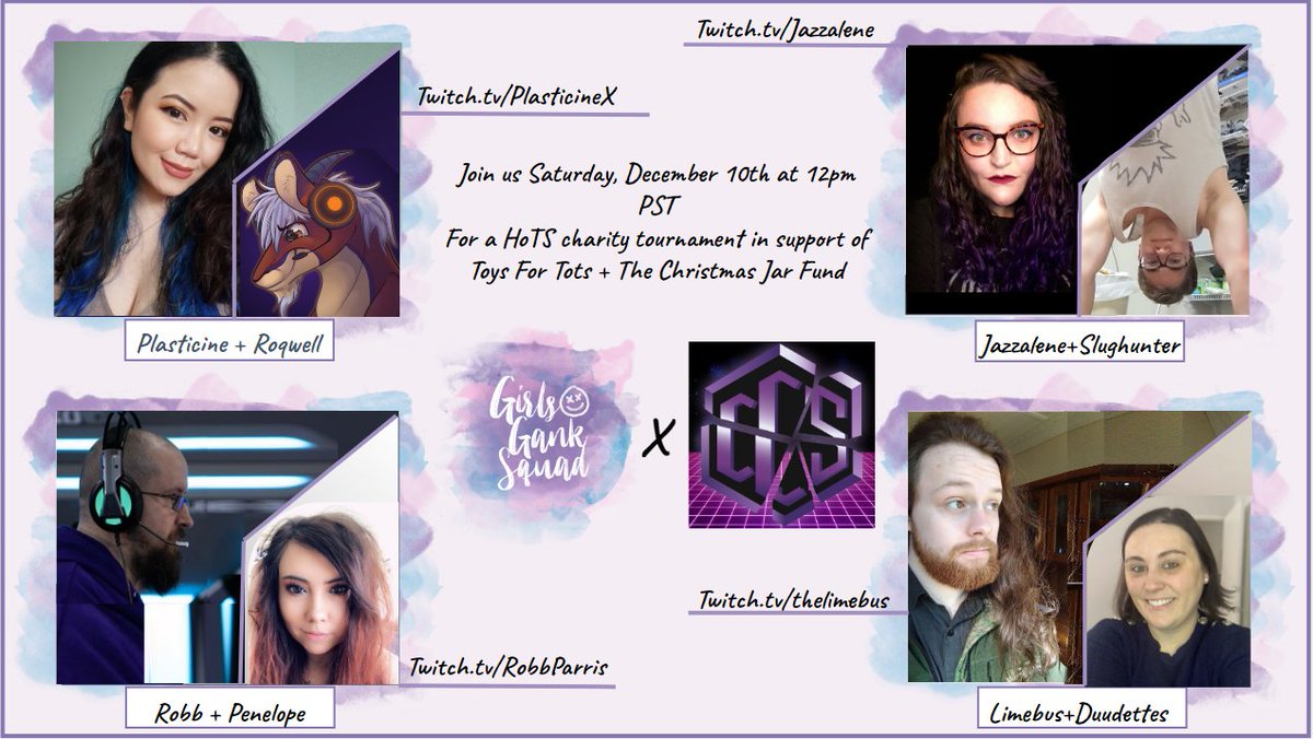 Tomorrow (Saturday December 10th) we will be having our charity tournament to benefit Toys For Tots and Valkamer's Christmas Jar Fund! There will be 4 twitch streams going at 12pm PST, but you can find the main broadcast on <a href="/JazzaleneGames/">Jazzalene</a>'s channel.

Hope to see you there!