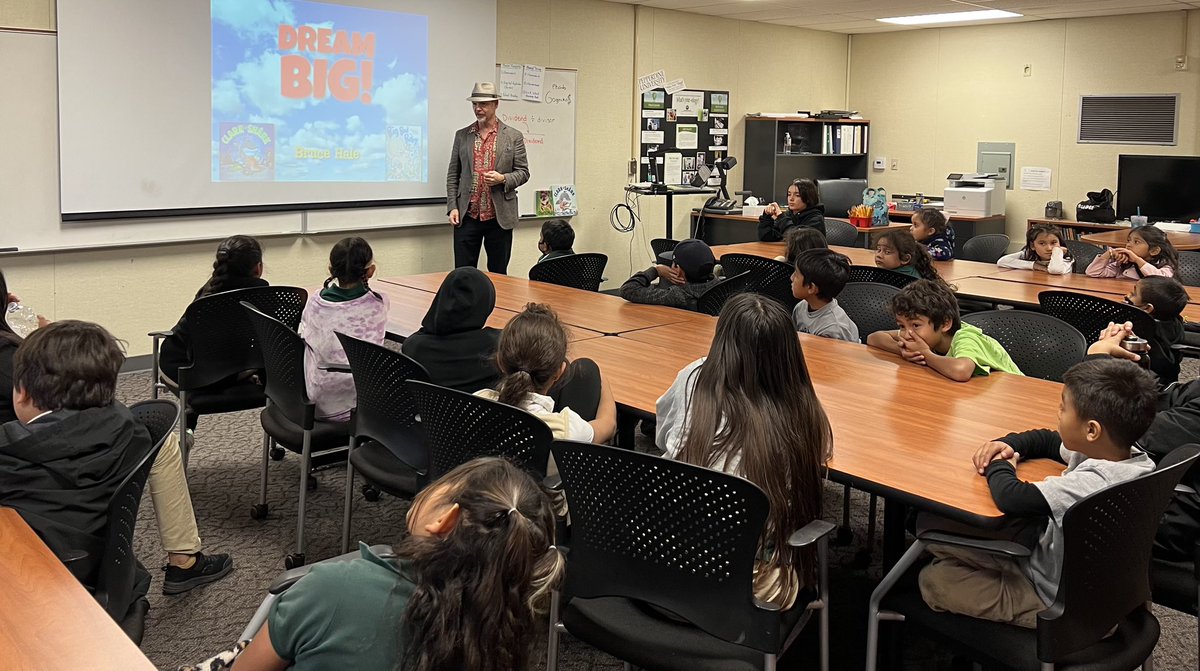 Thank you to author, Bruce Hale, for visiting our TEAM EARThS after school ELOP program this afternoon! What a fun way to end a great week for these kids! CVUSD is doing so many GREAT things in so many different ways to help our students.