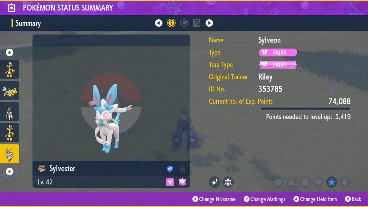 PlatnumNeko's tweet photo. full odds sylveon from outbreak resets #PokemonScarletViolet #NintendoSwitch https://t.co/MWz9MnWolX