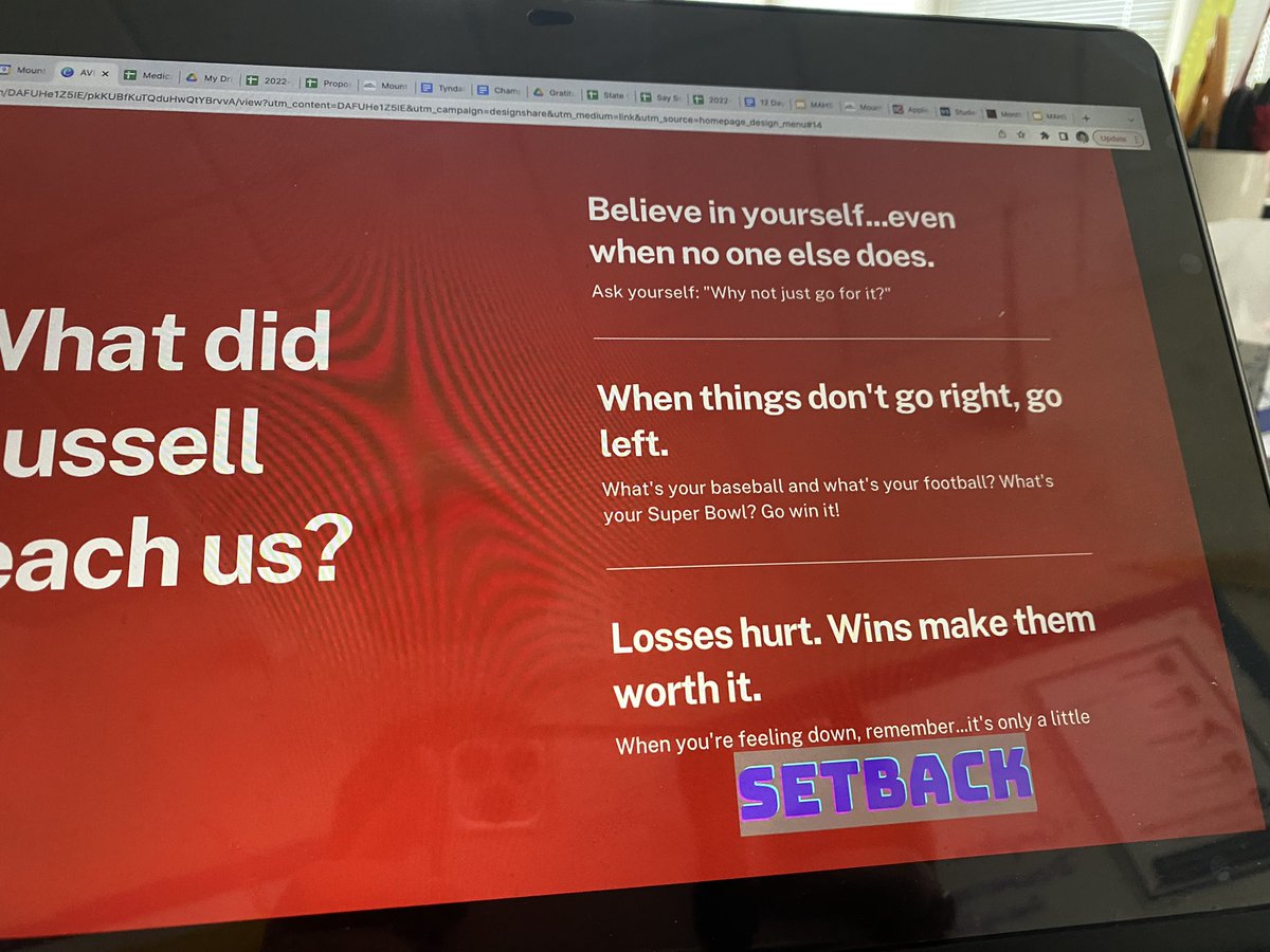 Krystal_Tyndall's tweet photo. Thank you @OwenPerkins11 for your message to get through setbacks and mistakes. #fridayframework #opportunityawaits https://t.co/RBjK5vfqfl
