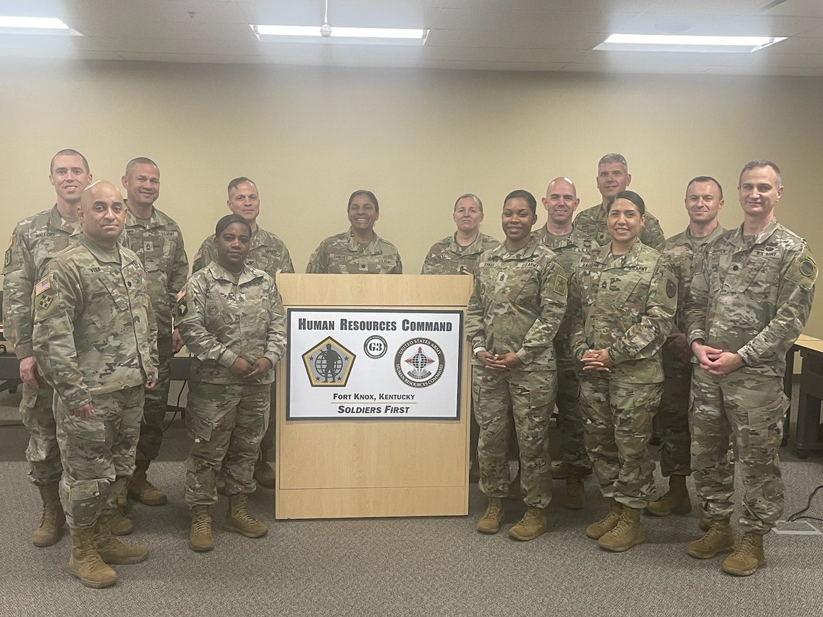 On behalf of the Soldier Support Institute, #USArmyHRC hosted AG PCC -training new G1s, G1 SGMs, and AG CSL Commanders on HRC EPMD, OPMD and TAGD operations, systems, and processes. #SoldiersFirst