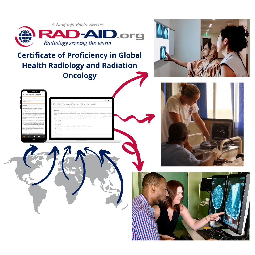 Did you know RAD-AID offers programs in #globalhealth for radiology professionals? To learn more about our Certificate of Proficiency in Global Health Radiology and Radiation Oncology visit rad-aid.org/resource-cente… #globalhealthradiology