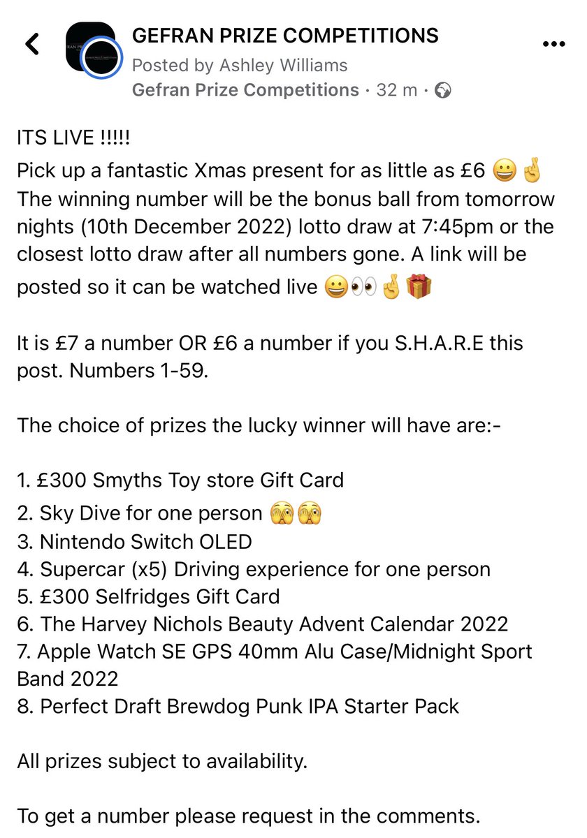 GefranPrizes's tweet photo. It’s live , this weeks #competition 
Fancy winning there #prizes 
Head over to our page to enter 

https://t.co/NOhV0m3T3R

#skydive #watch #voucher https://t.co/Zks2RNY1Fd