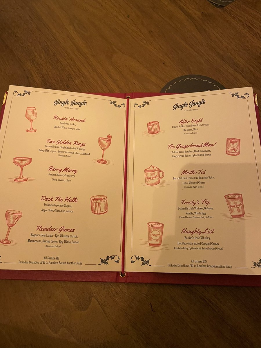 Bradmouth's tweet photo. .@WhitesElixirs cocktail tour continues at @DeadRabbitNYC for holiday festivities (with probably the fastest bartender I’ve ever seen in real life) https://t.co/zr0dzAFjaU