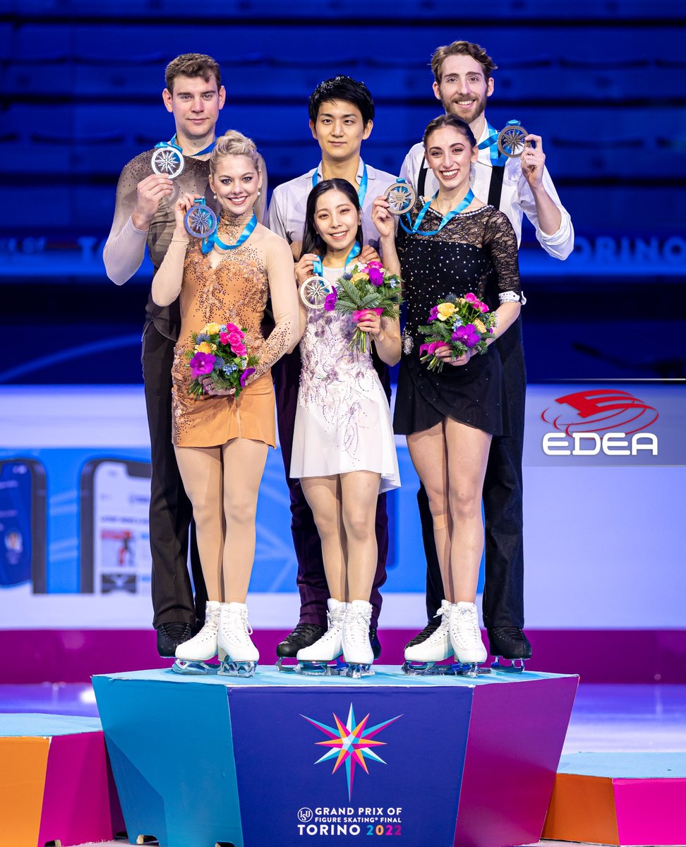 edeaskates's tweet image. Pairs Result ⁠
Congratulations #edeafamily!👏🏽👏🏽⁠
🥇Riku MIURA / Ryuichi KIHARA 🇯🇵
🥈Alexa KNIERIM / Brandon FRAZIER 🇺🇸
🥉Sara CONTI / Niccolo MACII 🇮🇹
4 Deanna STELLATO-DUDEK / Maxime DESCHAMPS 🇨🇦
5 Rebecca GHILARDI / Filippo AMBROSINI 🇮🇹
6 Emily CHAN / Spencer Akira HOWE 🇺🇸