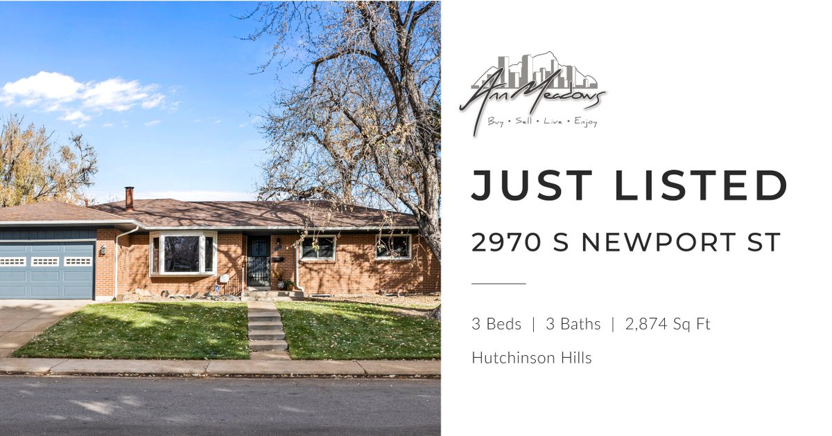 Just listed this wonderful home in a special location backing Bible Park and the High Line Canal! You won’t want to miss this opportunity! Let me know if you want to have a tour. #hutchinsonhills #biblepark #highlinecanal #denverranch #annsellsdenver