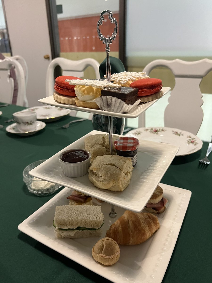 Gbhwildcats's tweet photo. What a lovely event put on by Ms. Parker and her @WildcatCafe2 crew. #hightea #scones #cucumbersandwich #yummy https://t.co/vcJvvKWHhV