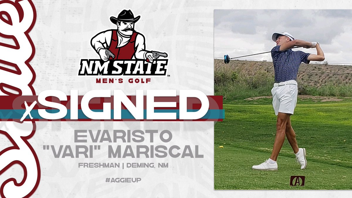 Documents signed 🖊️

From our neighboring city of Deming, NM… Evaristo “Vari” Mariscal will join our team next fall!

Exited to have you join the Aggie Family‼️

#AggieUp