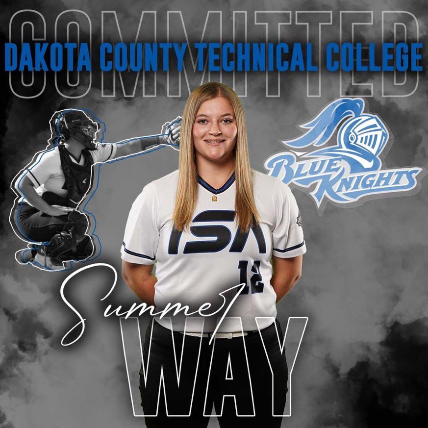ssway2005's tweet photo. So excited to announce my verbal commitment to Dakota County Tech!🤍💙 @Ashwaubenon_sb @NSR_Softball @ISA_Softball @ImpactSportsGB https://t.co/3zr72B09v5