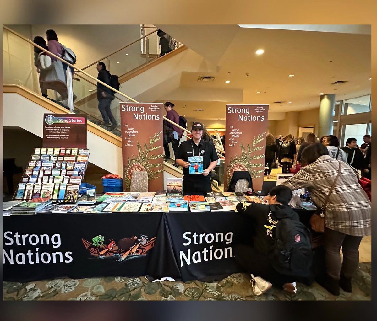 Seabacola, one of the authors of A Tribal Canoe Journey, is at the FNESC conference today.  Stop by to grab your copy of our latest release, and even have it signed! 
Find Andy’s Tribal Canoe Journey on our website: strongnations.com/store/item_dis…