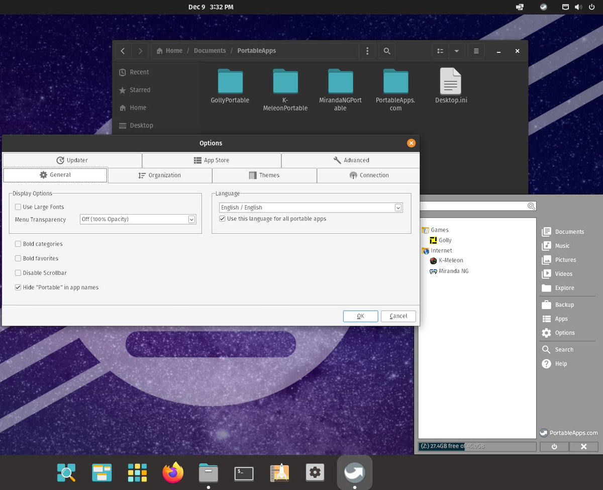 We're proud to announce the PA.c Platform 23.0 release with full Wine/Linux/ReactOS detection along with font adjustments on the major distros and Win11. Plus it's our 18th birthday! Open source and free! And please donate if you can, we can really use it.
portableapps.com/news/2022-12-0…