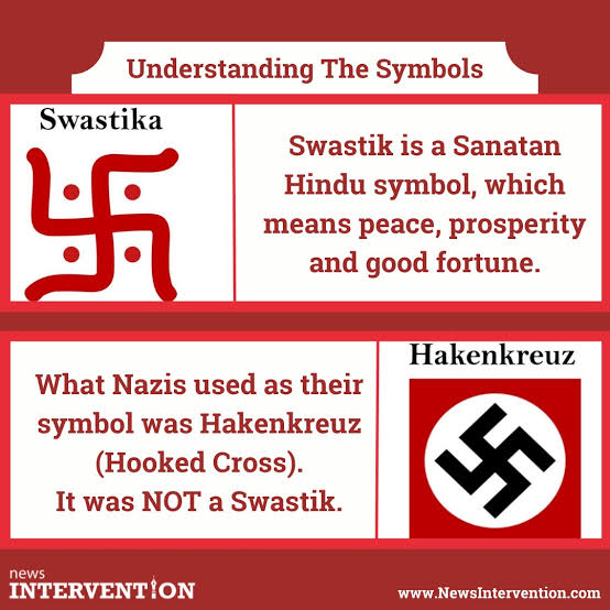 Suraj989937's tweet photo. @domcompeau Nazi Also Aaryans But you don't know difference between Swastik &amp; Crosshuck ....Go From Madarsa to School for Study https://t.co/XCA4bD7zHa