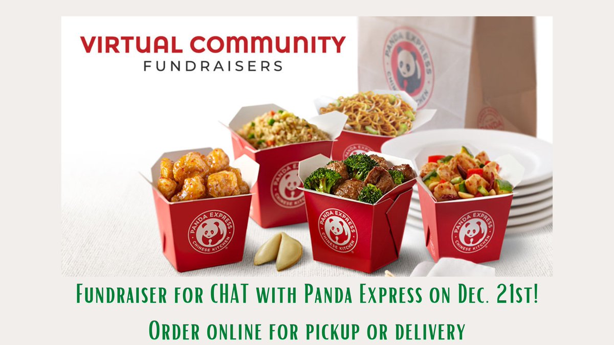 ChicoHousAction's tweet photo. Orange chicken for CHAT! On Dec. 21st, when you order online from Panda Express anywhere in the US, CHAT gets 28% of the proceeds! You can order at https://t.co/PKmPieNdD7 or with their app on Wed., Dec. 21, and apply code "912123" in the Fundraiser Code box at checkout. https://t.co/Nt5m5bF5uF
