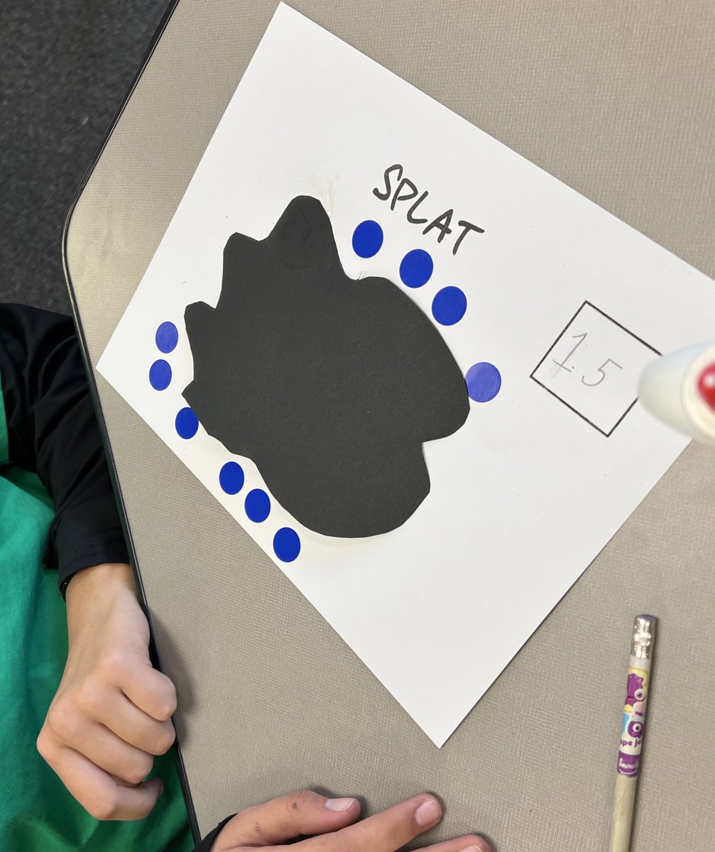 Kristen M. Acosta (@kristenmacosta) on Twitter photo Today’s art project is creating your own Splat equation! <a href="/SteveWyborney/">Steve Wyborney</a> #mtbos #iteachmath #elemmathchat #elemmath Today’s art project is creating your own Splat equation! <a href="/SteveWyborney/">Steve Wyborney</a> #mtbos #iteachmath #elemmathchat #elemmath