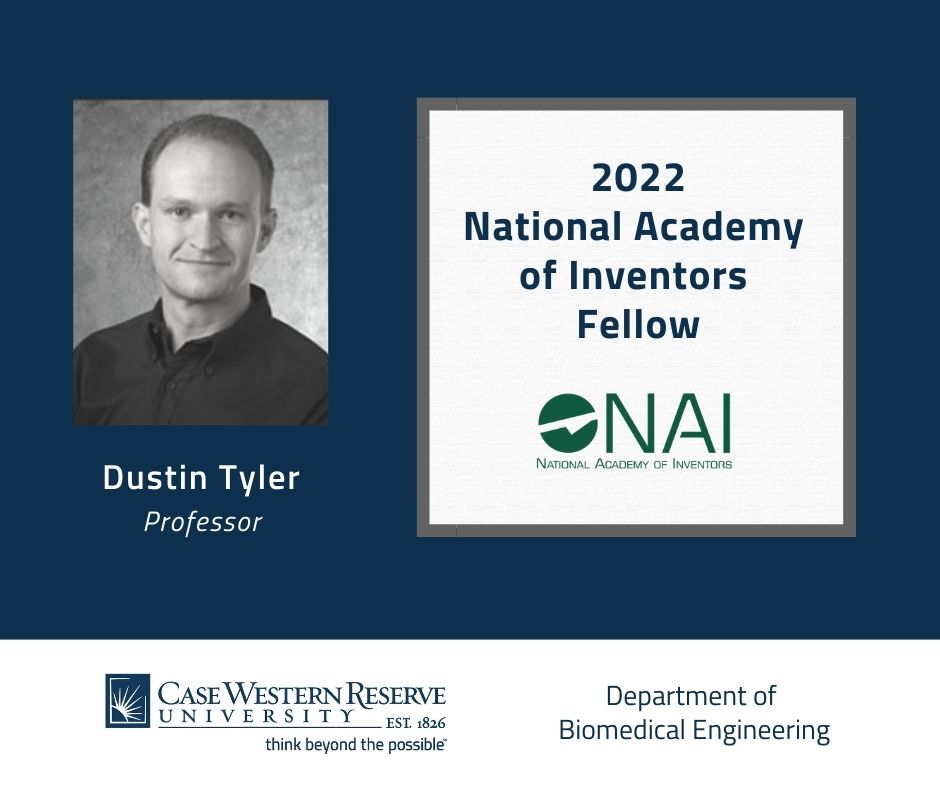 Congratulations to Dustin Tyler for being named a Fellow of the @AcadofInventors.

Learn about this prestigious honor and Tyler's pioneering research in neural engineering: bit.ly/3PmDiQX #NAIFellow @FNILab
