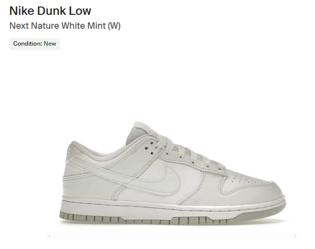 WTB
Nike Dunk Low Next Nature White Mint (W)

If you have any forsale DM Need all pairs!