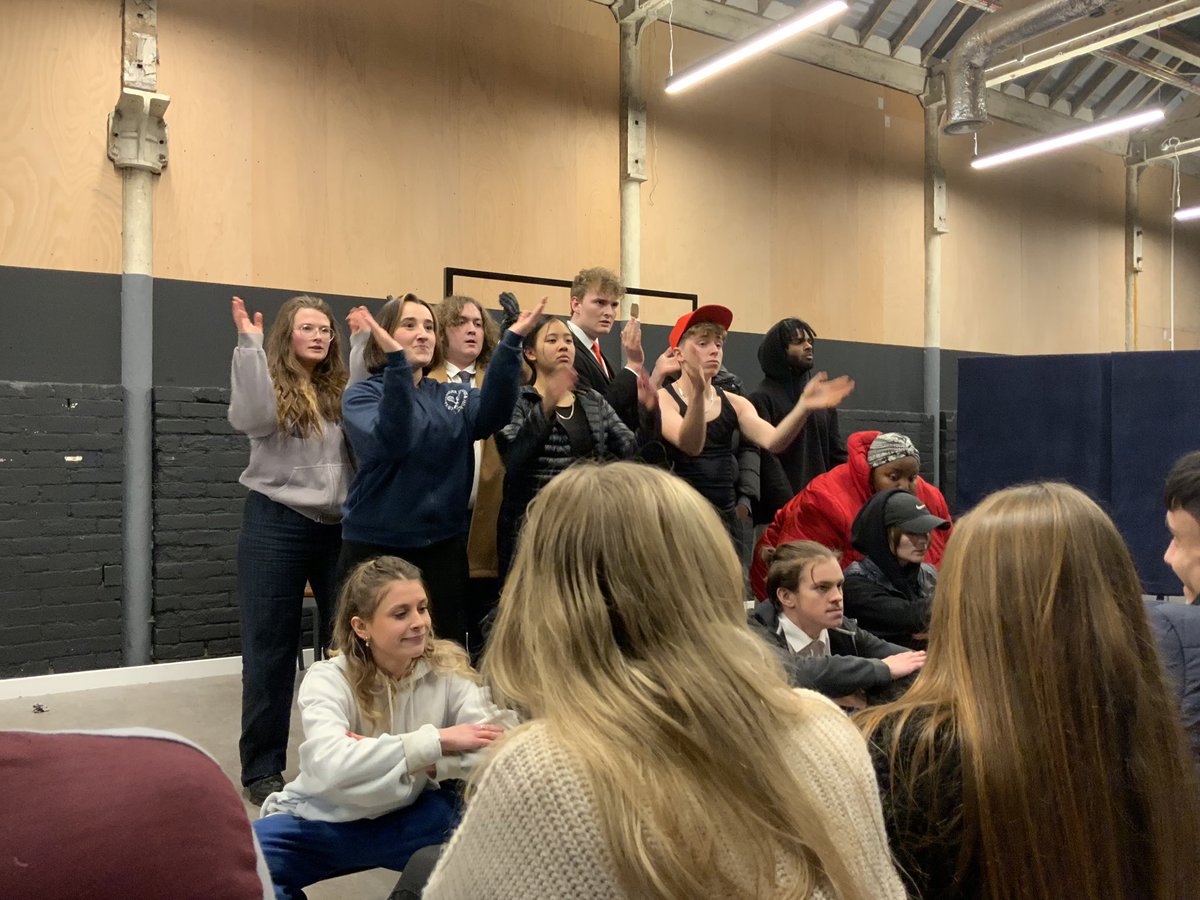 Concluding the most epic week with two Year 2 Actors project sharings. 👏🎭 Huge thanks to @yusuf_khamisa and @amieburnswalker for leading these artists through epic texts #FaustusThatDamnedWoman and #TheSuicide