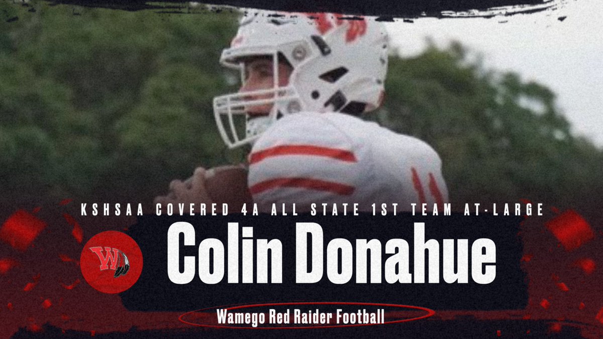 Congrats to <a href="/ColinDonahue8/">Colin Donahue</a> for receiving KSHSAA Covered 4A All-State 1st Team At-Large