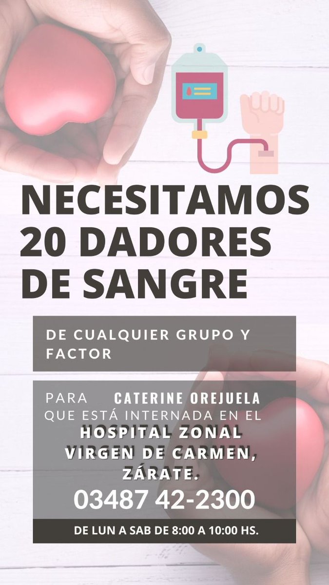 anlealp's tweet image. #Urgente #donación #Zarate