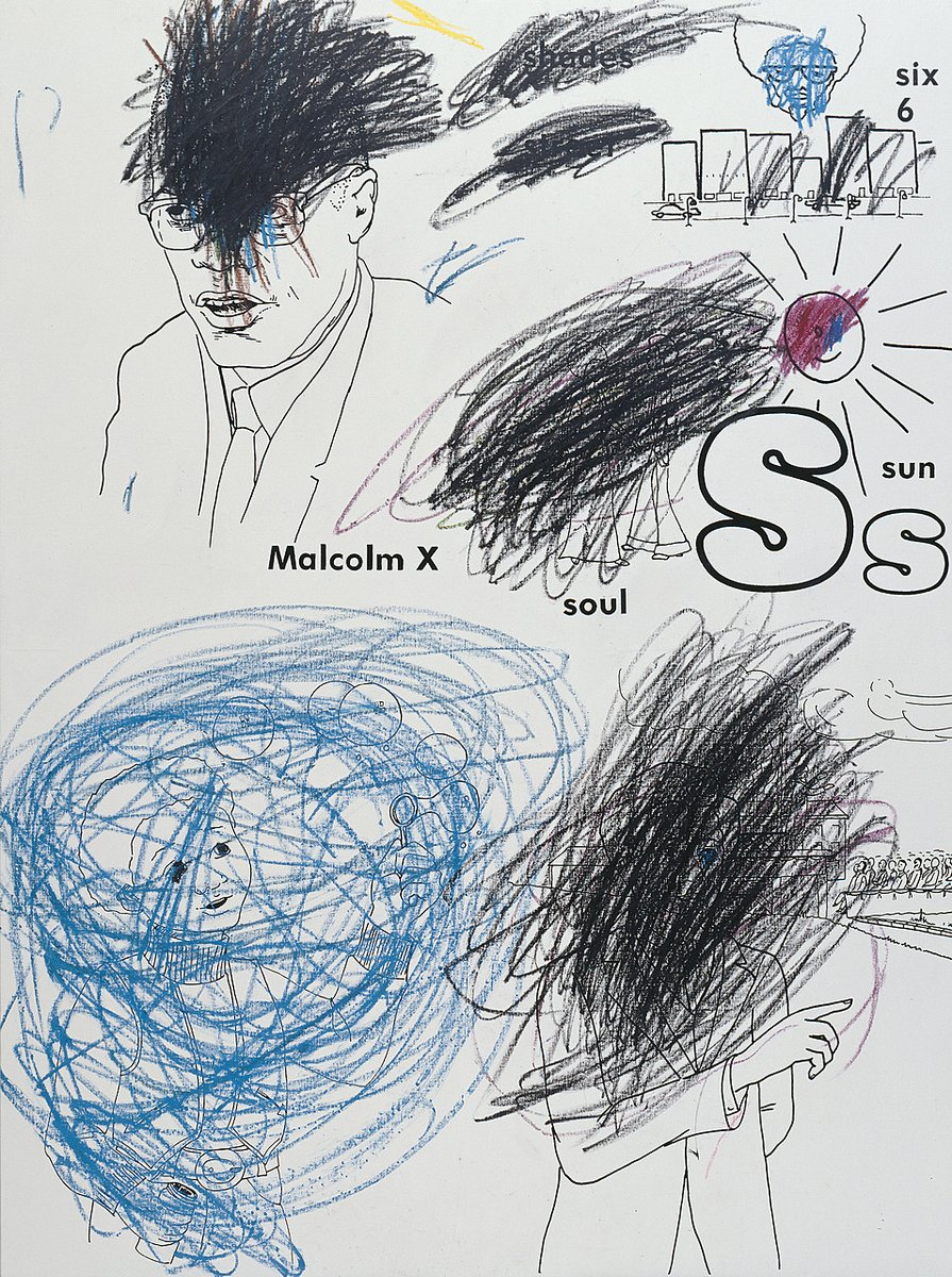 Glenn Ligon
Malcolm X, Sun, Frederick Douglass, Boy with Bubbles (version 2) #2
#art #inthecollection
https://t.co/IwCjp47qdi https://t.co/mlTx8AzN67