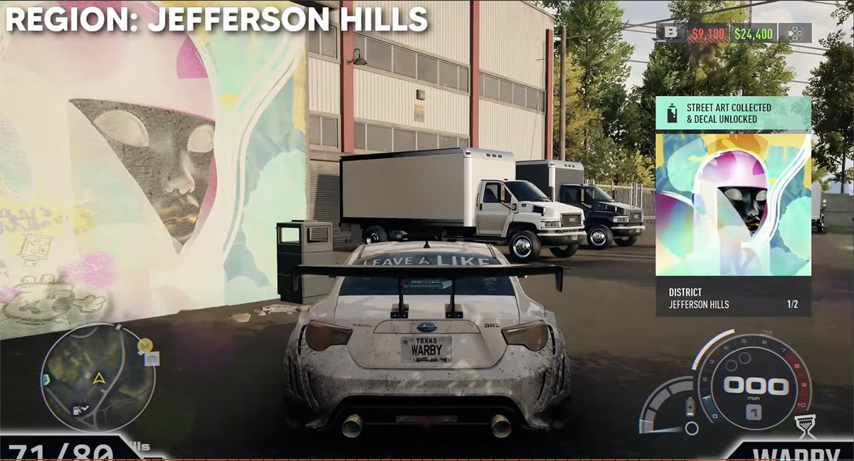 stevebravo's tweet photo. Wake up to find that I have 17 pieces of art featured in the new #NFSUnbound game from @eagames. This is crazy!! Thank you to the good folks at @NeedforSpeed for all the love! #nfs #NeedforSpeedUnbound #eagames #StreetArt https://t.co/BURD4UAH7v