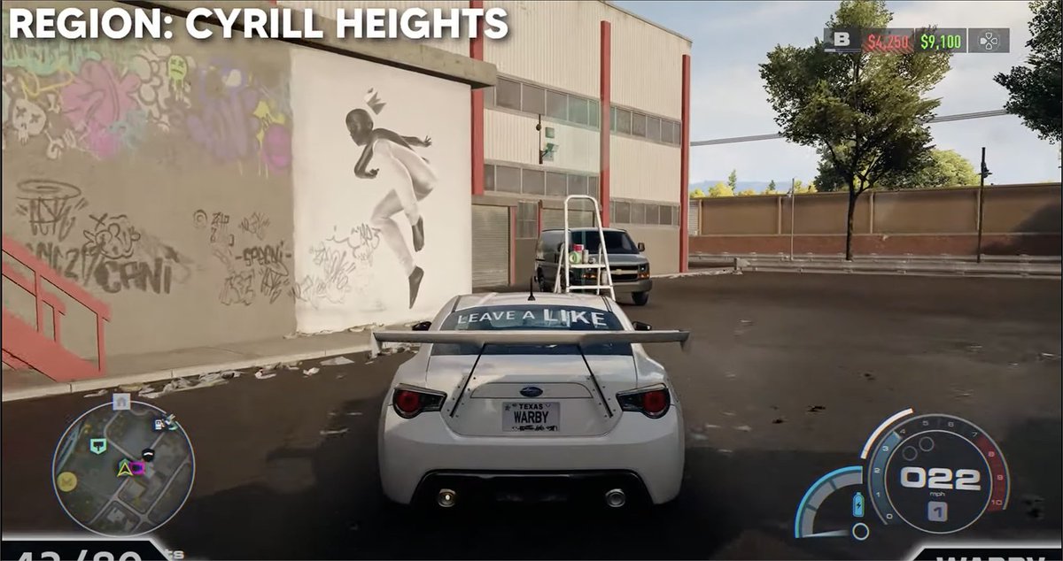 stevebravo's tweet photo. Wake up to find that I have 17 pieces of art featured in the new #NFSUnbound game from @eagames. This is crazy!! Thank you to the good folks at @NeedforSpeed for all the love! #nfs #NeedforSpeedUnbound #eagames #StreetArt https://t.co/BURD4UAH7v