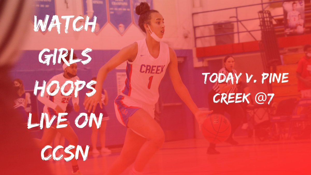 CherryCreekSN's tweet photo. Cherry Creek Girls Basketball takes on Pine Creek tonight at 7! 

Watch live on CCSN at 7 

🟦Go Bruins🟥 https://t.co/gYBxlYv4iQ