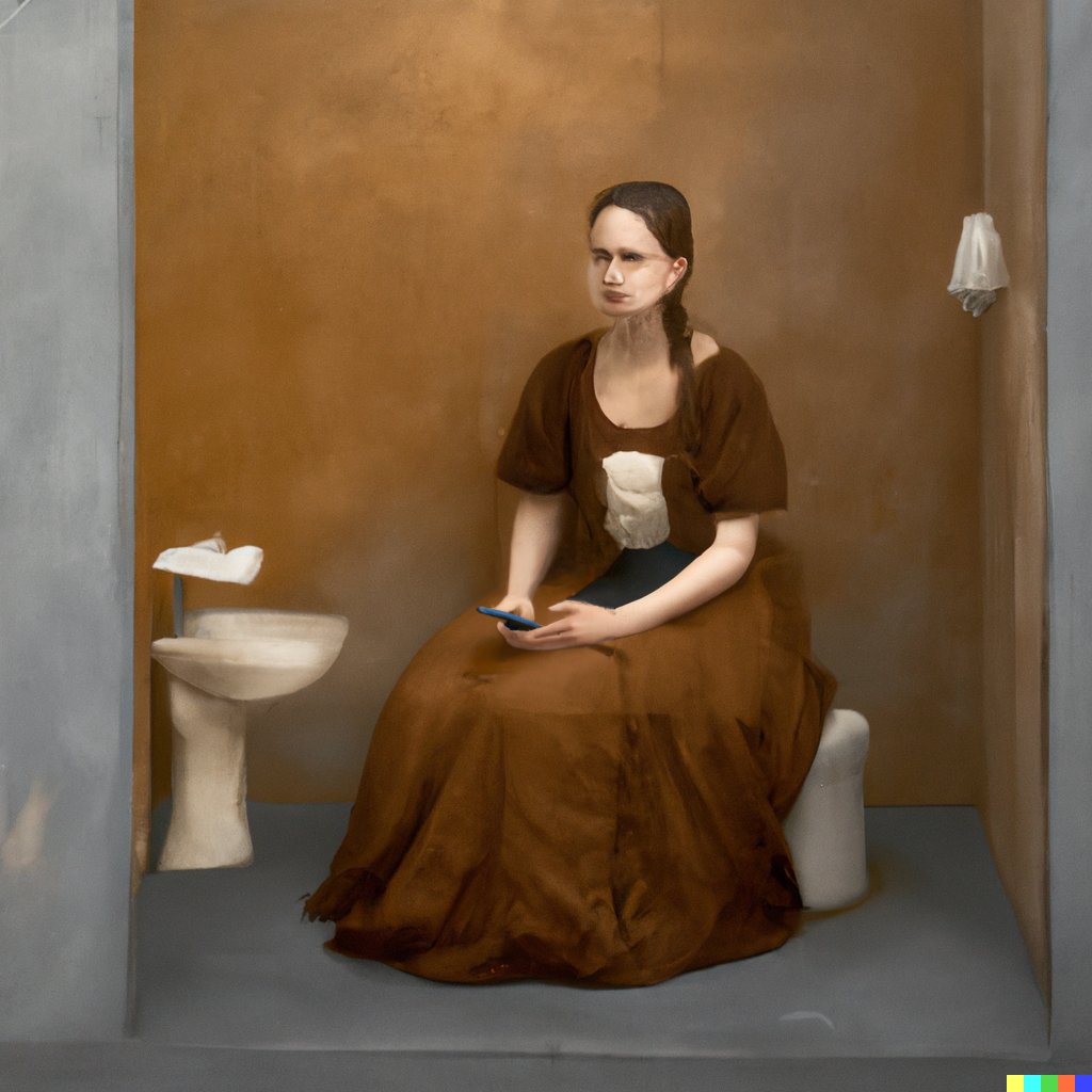 olibuj's tweet photo. #PelículasEnArte #Dalle 

Usando generación de imágenes por Inteligencia Artificial para crear cuadros basados en escenas de películas. Esta, la joven buscando señal para su celular cerca del baño en su sótano de la película Parásito, pero al estilo renacentista. 

intentaré... https://t.co/0u4hEBHiRq