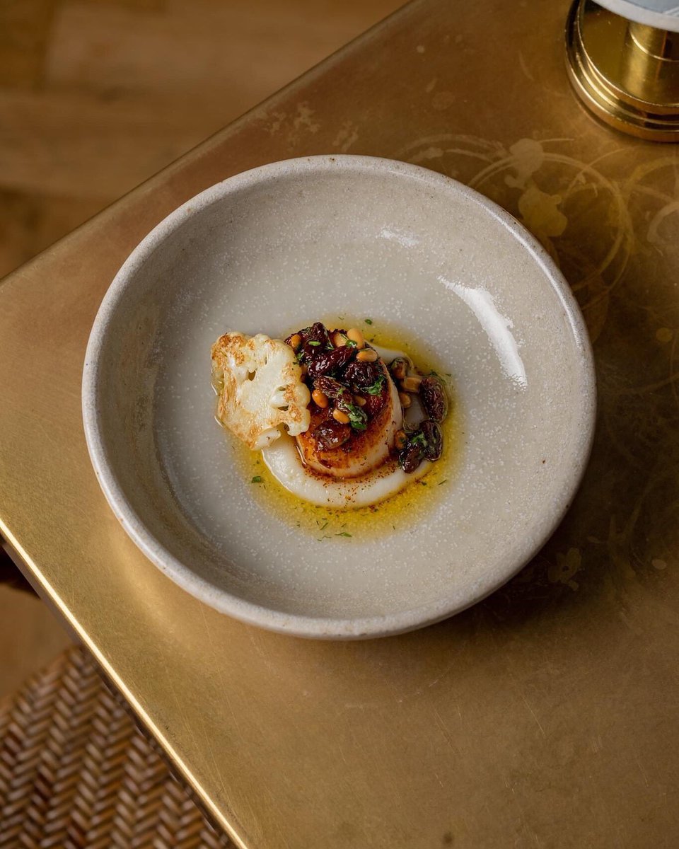 We’re back! 

Check out this superb offering using our own hand dived scallop from Steven Edwards, winner of MasterChef UK: The Professionals🥇

We think you’ll agree seeing this kinds of final result makes all the hard work worth it! 

📍 <a href="/stevenXedwards/">Steven Edwards</a> 
📸 <a href="/JustinDeSouza7/">Justin De Souza</a>