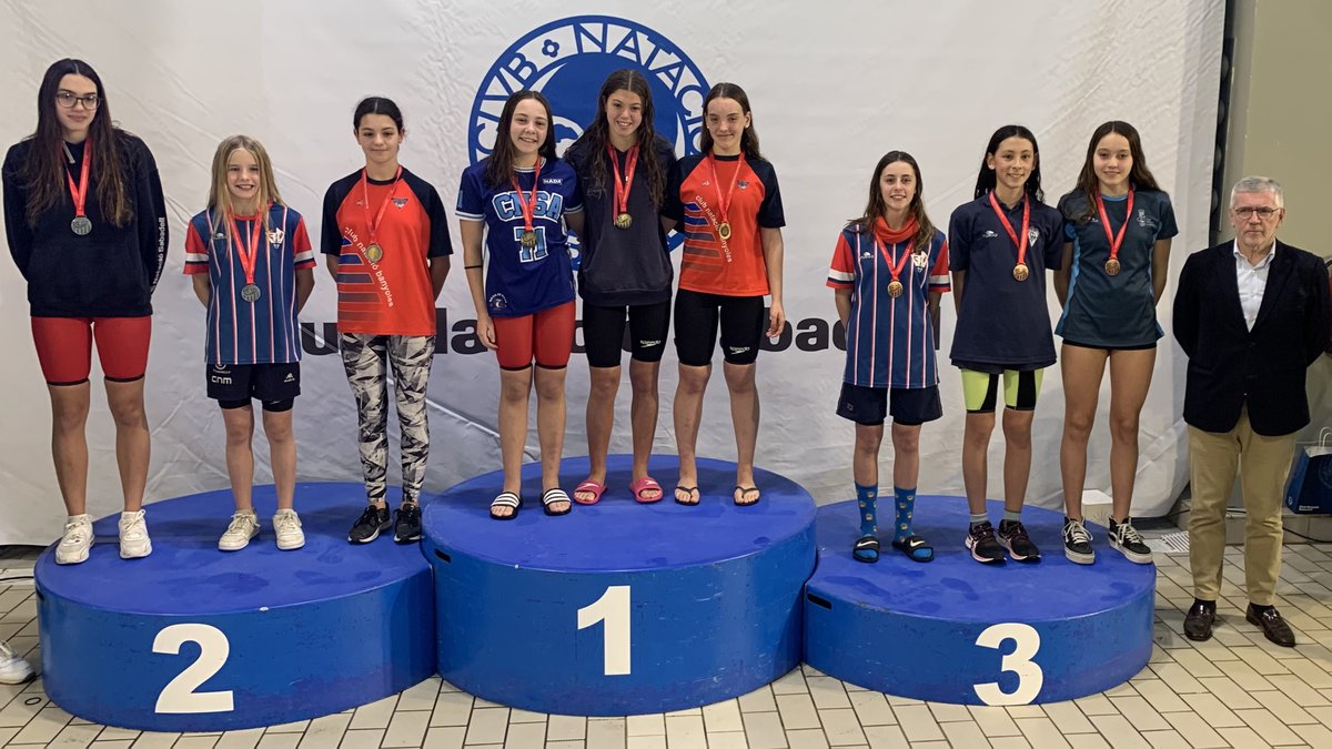 nataciocat's tweet photo. CAMPIONAT DE CATALUNYA D’HIVERN JÚNIOR-INFANTIL 🏆
 
📸 Fotos dels podis de la jornada 2 al facebook de la Federació Catalana de Natació: https://t.co/kJ8MbMK10Z

#nataciocat #natació https://t.co/j2XUMFiVPH