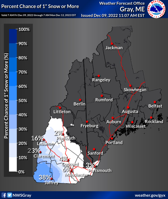 NWS Gray on Twitter "Confidence is increasing that southern New