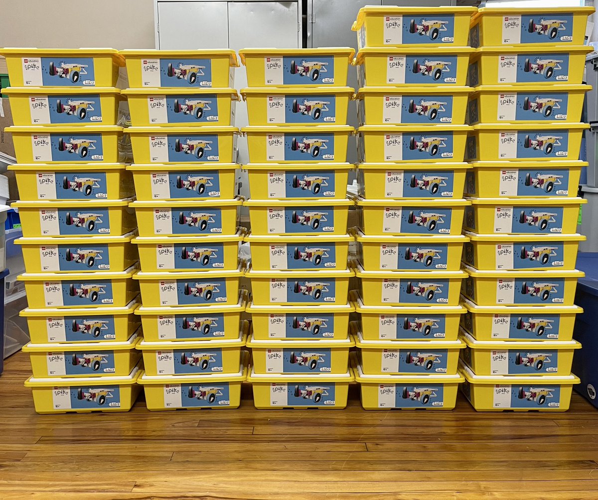 DrDebraLester's tweet photo. Recently, LEGO announced they are discontinuing its beloved Mindstorms series (EV3) robotics kits and program but @isschools CTE Department is ahead of schedule for next year’s transition to the new LEGO Spike. #CTE #CTESTEM #LEGO #ROBOTICS #STEM #CODE https://t.co/pIg4uAEUxF