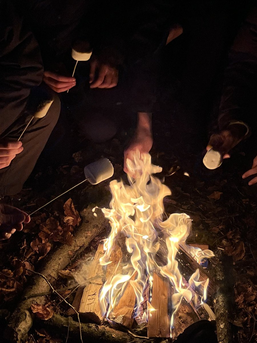 Programme planning under the starlight for Birkmyre Explorers. 
A short hike up The Cairn area and a chance to roast marshmallows on the fire while chatting about future programmes covering International, Community and Values. Back to Scout Hall for some much needed hot chocolate