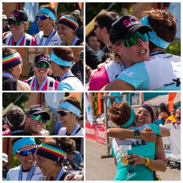 Massive thank you to <a href="/saletacastro/">Saleta3</a> and @maggieru for this amazing camaraderie. I loved racing with them and all the other athletes at Patagonman, and the finish line experience is something I will never forget. 🥰