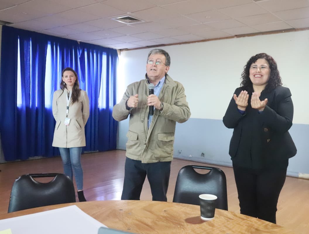 munipuertomontt's tweet photo. ➡️Hoy se efectuó un nuevo taller participativo de #Pladeco con 14 representantes de organizaciones e instituciones vinculadas a la #discapacidad
#PuertoMontt https://t.co/pGcl9qSACe
