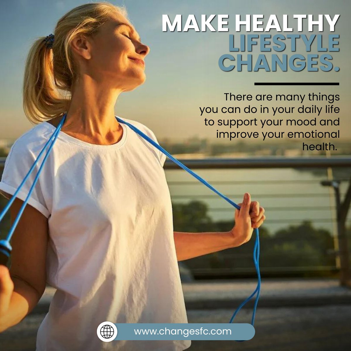 CSATinChicago's tweet image. There are many things you can do in your daily life to support your mood and improve your emotional health. Reach out to us for support. Get plenty of exercise and sleep. Eat well. Make time for relaxation and play.
----
🌐 changesfc.com
.
#changesfc #searchingforchange