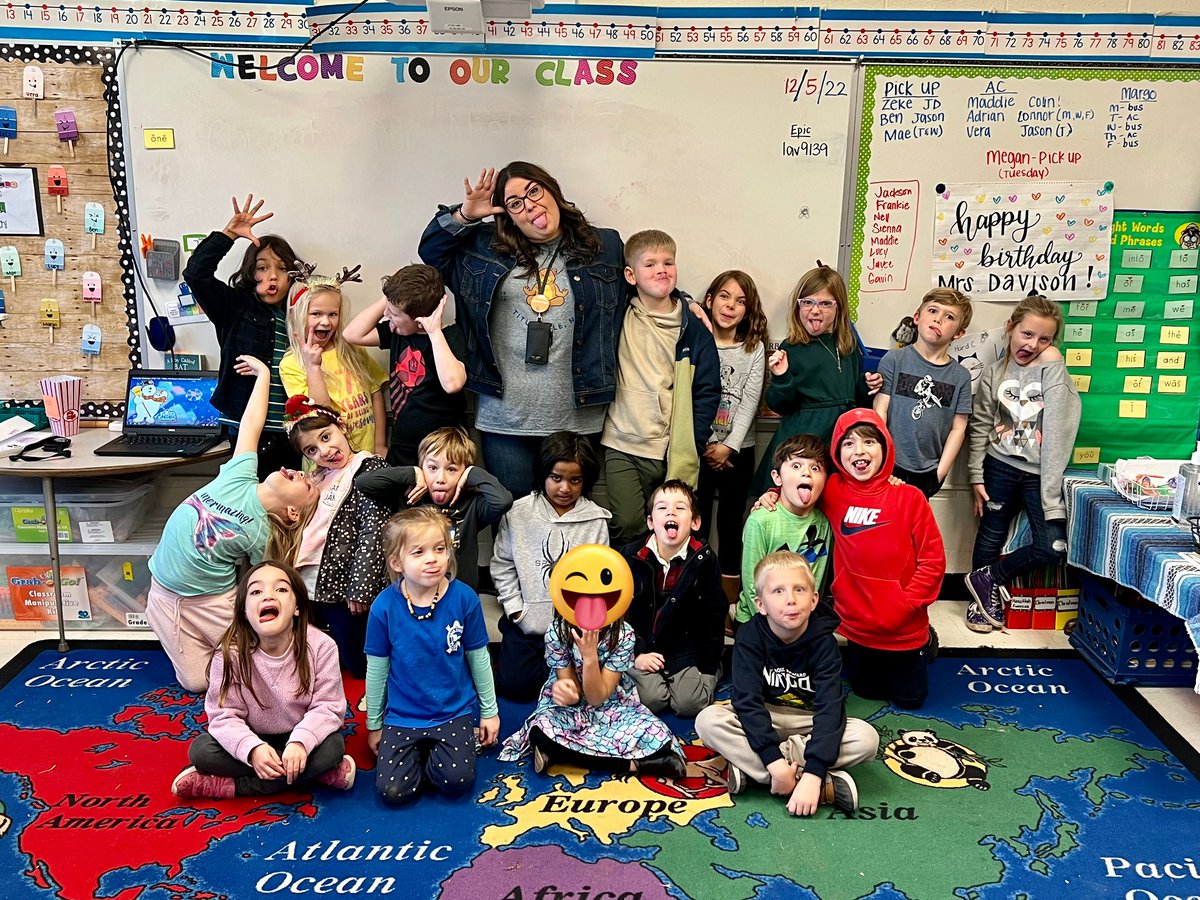 sadly my student teaching experience has come to an end, but I am so extremely grateful that I got to experience it in the Nieferson class. this amazing group of kiddos has taught me so much! this isn’t a goodbye, but a see you soon🤍🥰👩🏻‍🏫 <a href="/MrsNiefersClass/">Kimberly Niefer</a> <a href="/MrsDavisonBT/">Stephanie Davison</a>