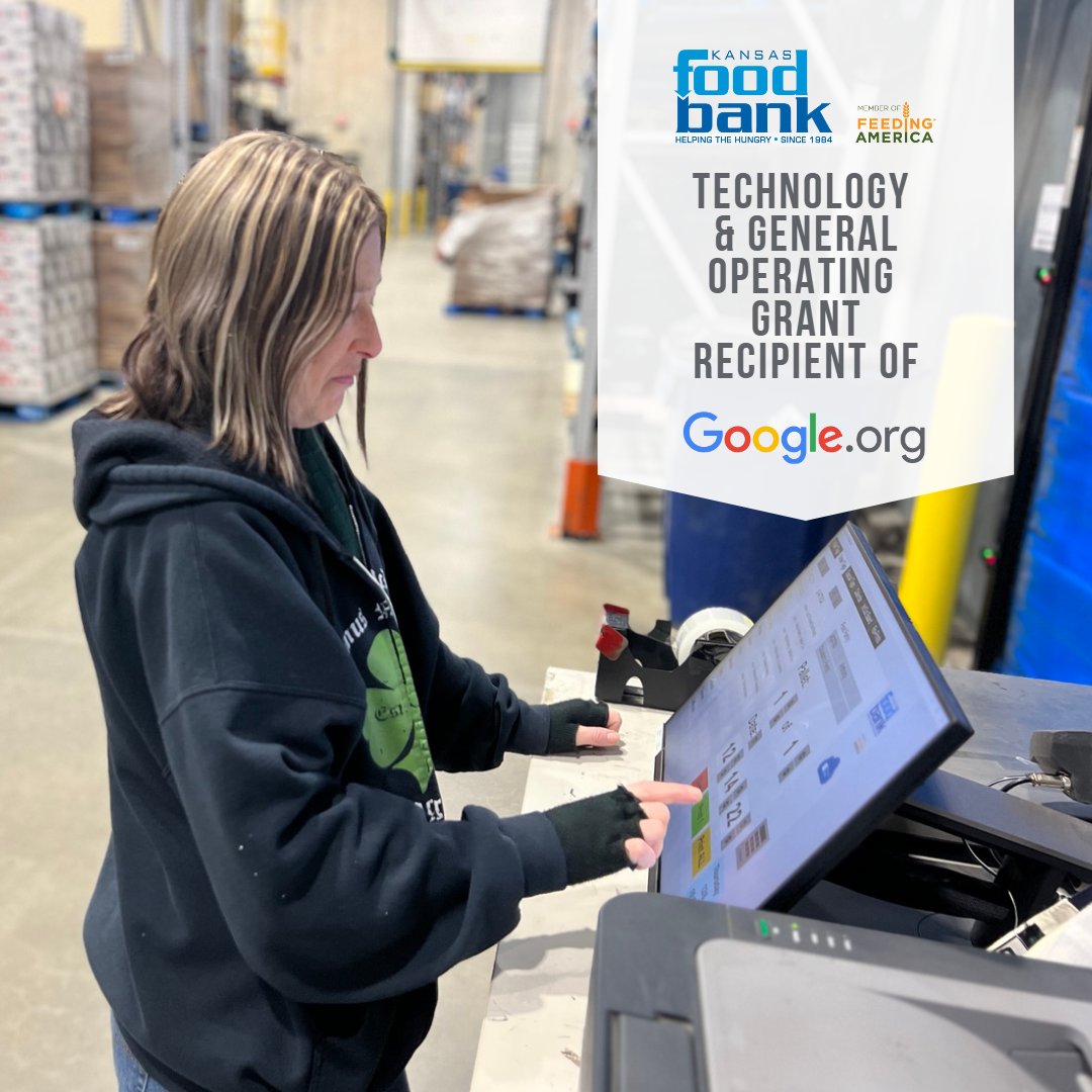 With 1 in 8 Kansans facing food insecurity and seeking food assistance, we're thrilled to announce we've been awarded grant support from <a href="/GoogleOrg/">Google.org</a> to help us meet that need and set up our technology for long-term resilience. Thank you, <a href="/GoogleOrg/">Google.org</a> &amp; <a href="/FeedingAmerica/">Feeding America</a>!