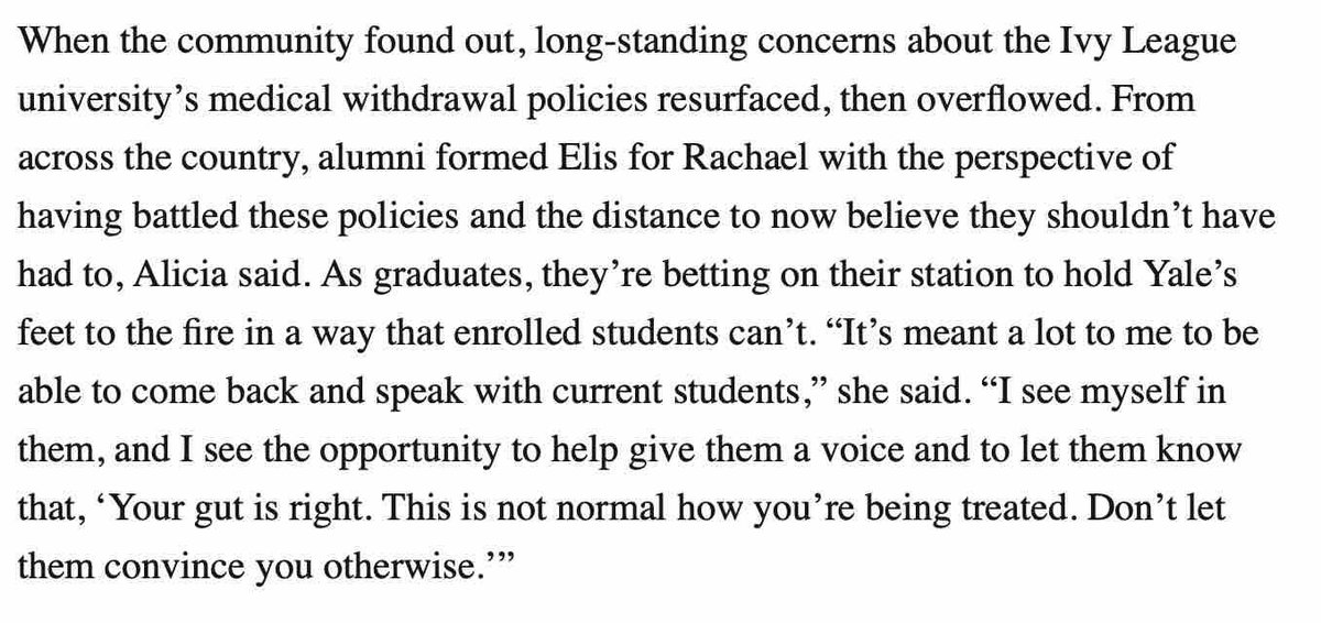 ElisForRachael's tweet photo. #DisabilityInclusion #DoBetterYale #ElisForRachael #LifeOverLiability #MentalHealthMatters #SuicidePrevention #Yale https://t.co/IluKeofNHA