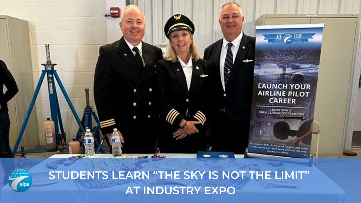 ALPAPilots's tweet photo. #ICYMI: At this year’s 16th Annual Aviation Education &amp; Career Expo at the Leesburg Airport in Virginia, we awarded a scholarship to an aspiring aviator to help with flight-training costs. Read the full story: https://t.co/MDUhoJp6GB https://t.co/dXhOUqBWCG