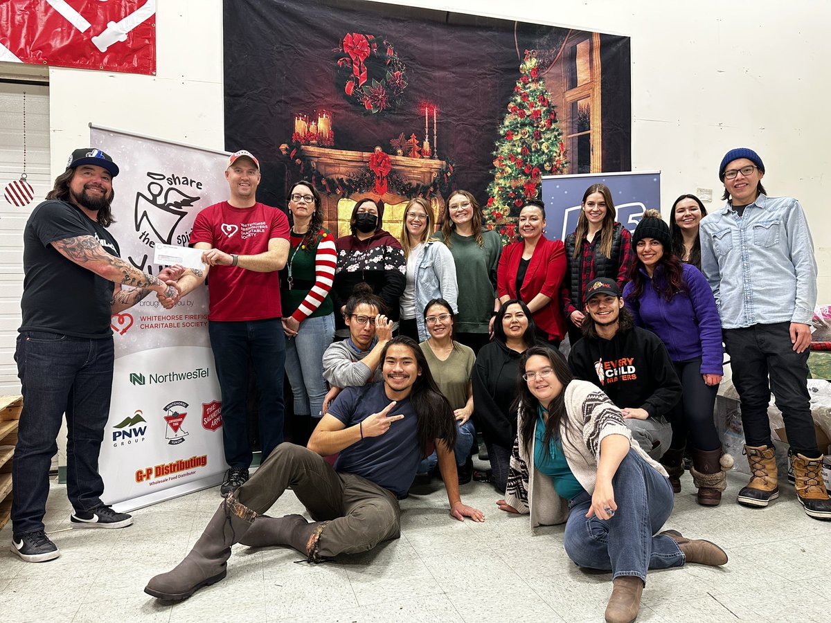WhrseFFCS's tweet image. Wow! @CYFN_GrandChief just made a huge donation towards #sharethespiritYukon with $50,000.  This will go to help feed over 500 families at Christmas