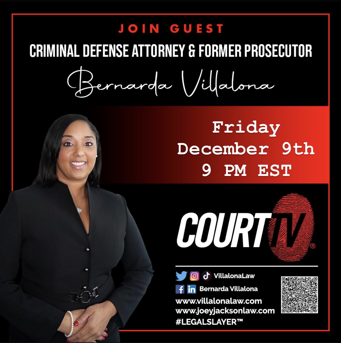 VillalonaLaw's tweet photo. How I spend my Friday nights…#CourtTV 📺🎤! @CourtTV @VinniePolitan
#LegalSlayer ™
#LegalAnalyst 📺🎥
#CriminalDefenseAttorney⚖️
#FormerProsecutor
You Can’t Teach Hustle.
🇩🇴🇺🇸💗💚🦁Brooklyn.
#trialanalysis #trialconsultant #villalona #villalonalaw https://t.co/HLY7dAjcMy