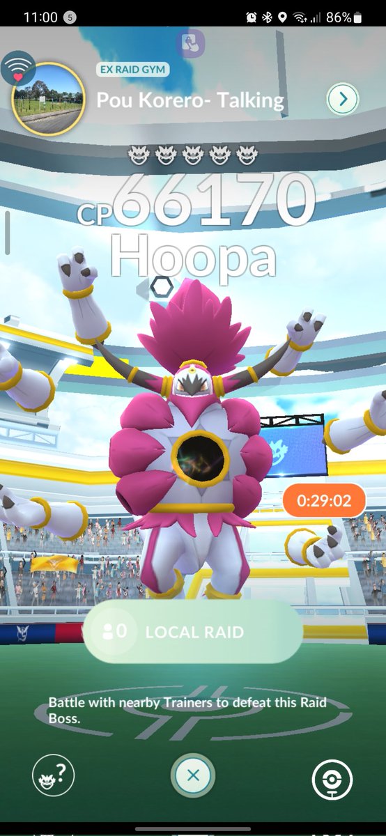 henderFiddyOne's tweet photo. @pokedaxi @PokemonGoApp @NianticHelp Hoopa in New Zealand anyway. https://t.co/ZqjDVHMJZ3