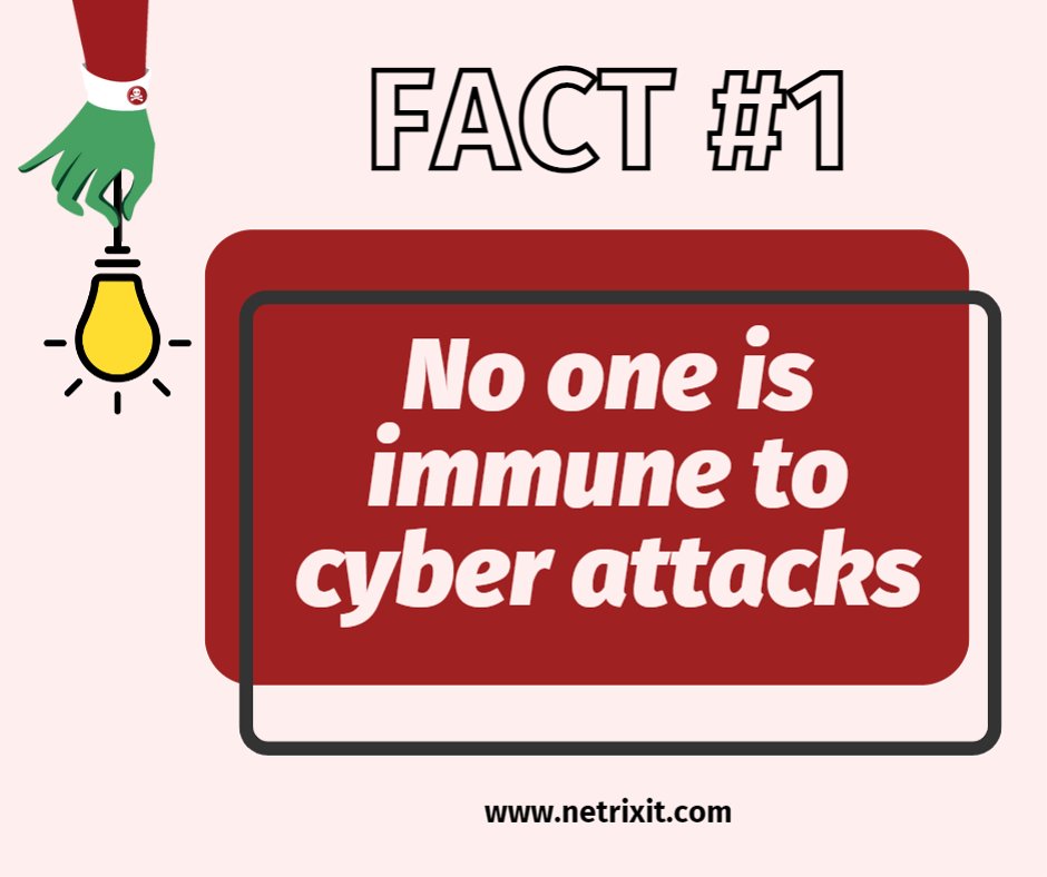 FACT: No one is immune to cyberattacks 
Regardless of an organization's size or the industry, everyone is now a target of cybercriminals.  Don't let your business fall victim to costly cyber attacks! Visit bit.ly/3Y9HMyk to learn more about how to PROTECT YOUR DATA!