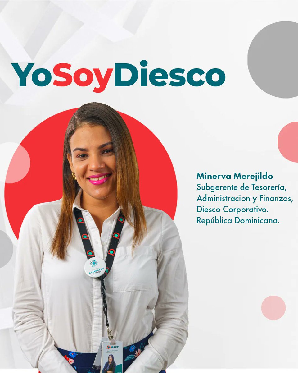 DiescoInd's tweet photo. ¡Orgullosos de pertenecer! 

«Contamos con un personal comprometido, en donde el trabajo en equipo ha sido clave para crear las mejores condiciones de un buen ambiente laboral» 

Minerva Meregildo – Gerente Junior Planificación de Flujos
Administración y Finanzas / Diesco Rep Dom https://t.co/hvoybSpUIO