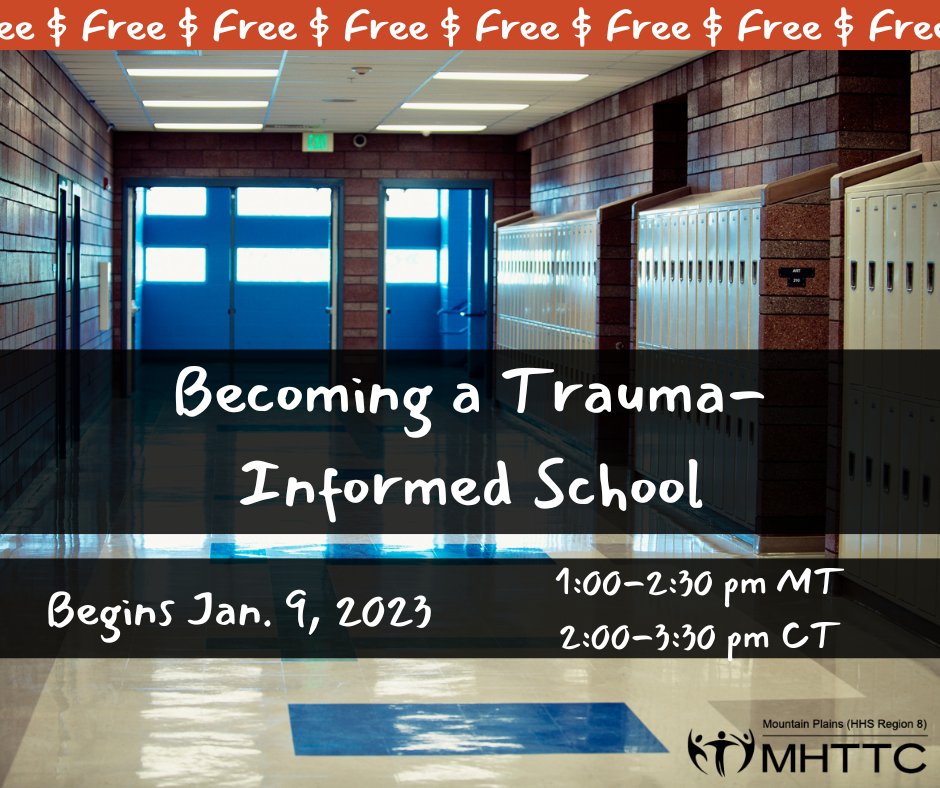 This six-session series provides #education on the fundamentals of #trauma and how it emerges in our public #schools.  It will explore the logistical parts of implementing best-practices for trauma-informed #supports and #protocols. Learn more @ the link!

ow.ly/VGBE50LWWWT