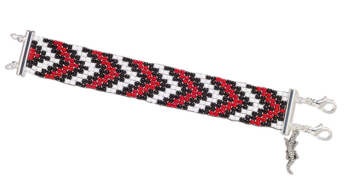 FireMtnGems's tweet photo. Embellish a simple bead #bracelet with a silver charm, like this tiny lizard, for a fun touch of movement and character. 
#FMGDesign https://t.co/8H6C4BUyXc