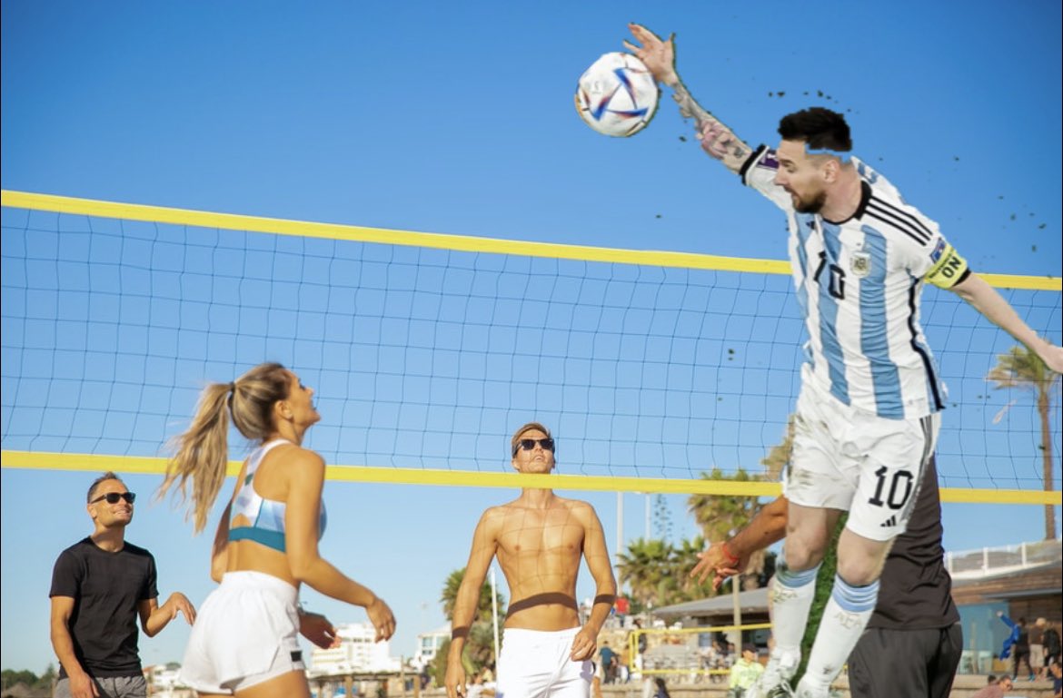 Messi alweer druk aan ‘t trainen voor de volgende wedstrijd.