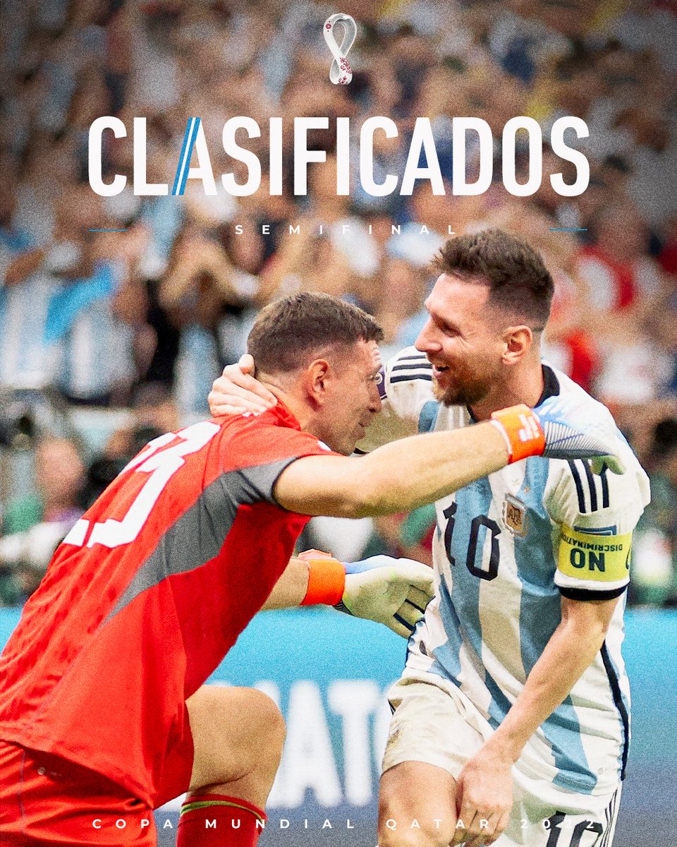 RiverPlate's tweet photo. ¡¡SEMIFINALISTAS!! 🇦🇷❤
#FIFAWorldCup2022 💪 https://t.co/x87JUHUutG