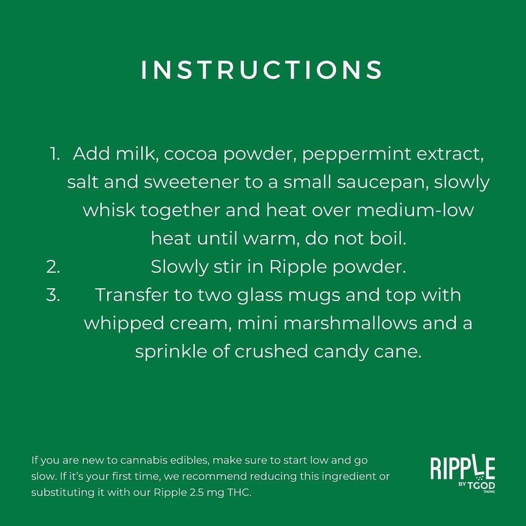 get_ripple's tweet photo. The weather outside may be frightful, but this Loaded Peppermint Hot Chocolate sure is delightful! ❄️ 

Warm up from the cold with a Ripple-infused treat - perfect for a cozy night in by the fire or watching your favourite holiday movie. 🔥

#RippleRecipe #JustAddRipple https://t.co/nl1Kmzck27